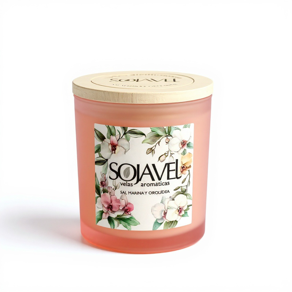 Vela “Sal marina y orquídea”